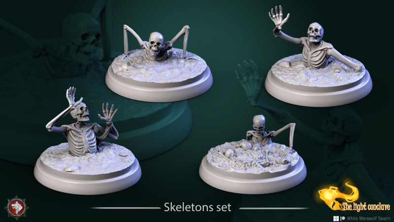 miniature Skeletons by White Werewolf Tavern