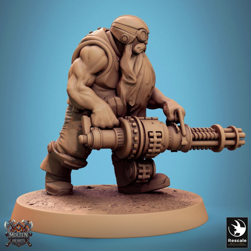 Dwarf Steampunk - Gatling Walk