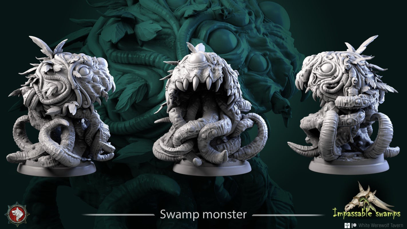 miniature Swamp Monster by White Werewolf Tavern