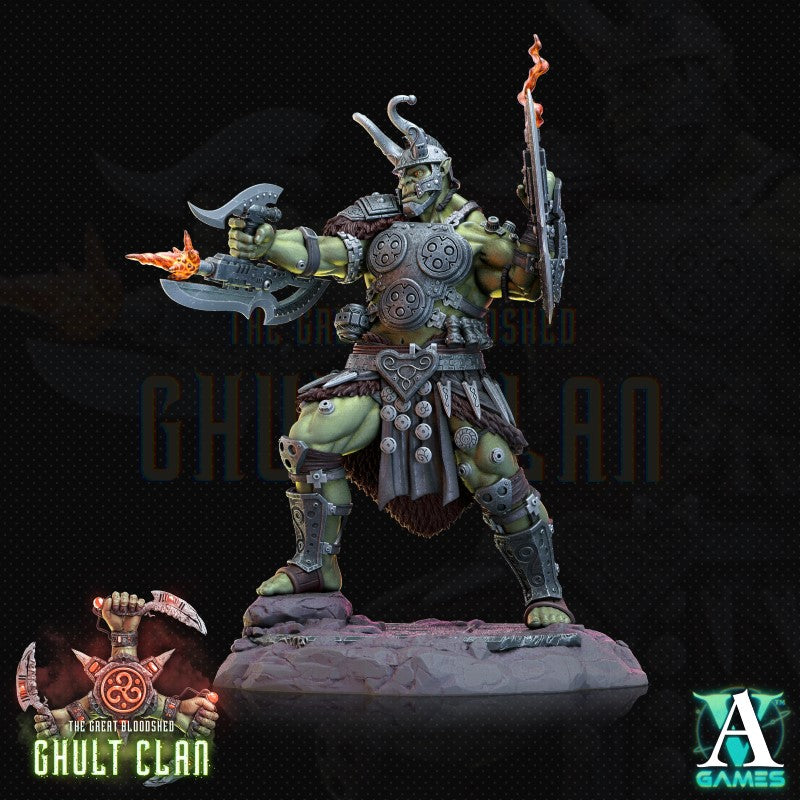 miniature Ghult Berserker by Archvillain Games