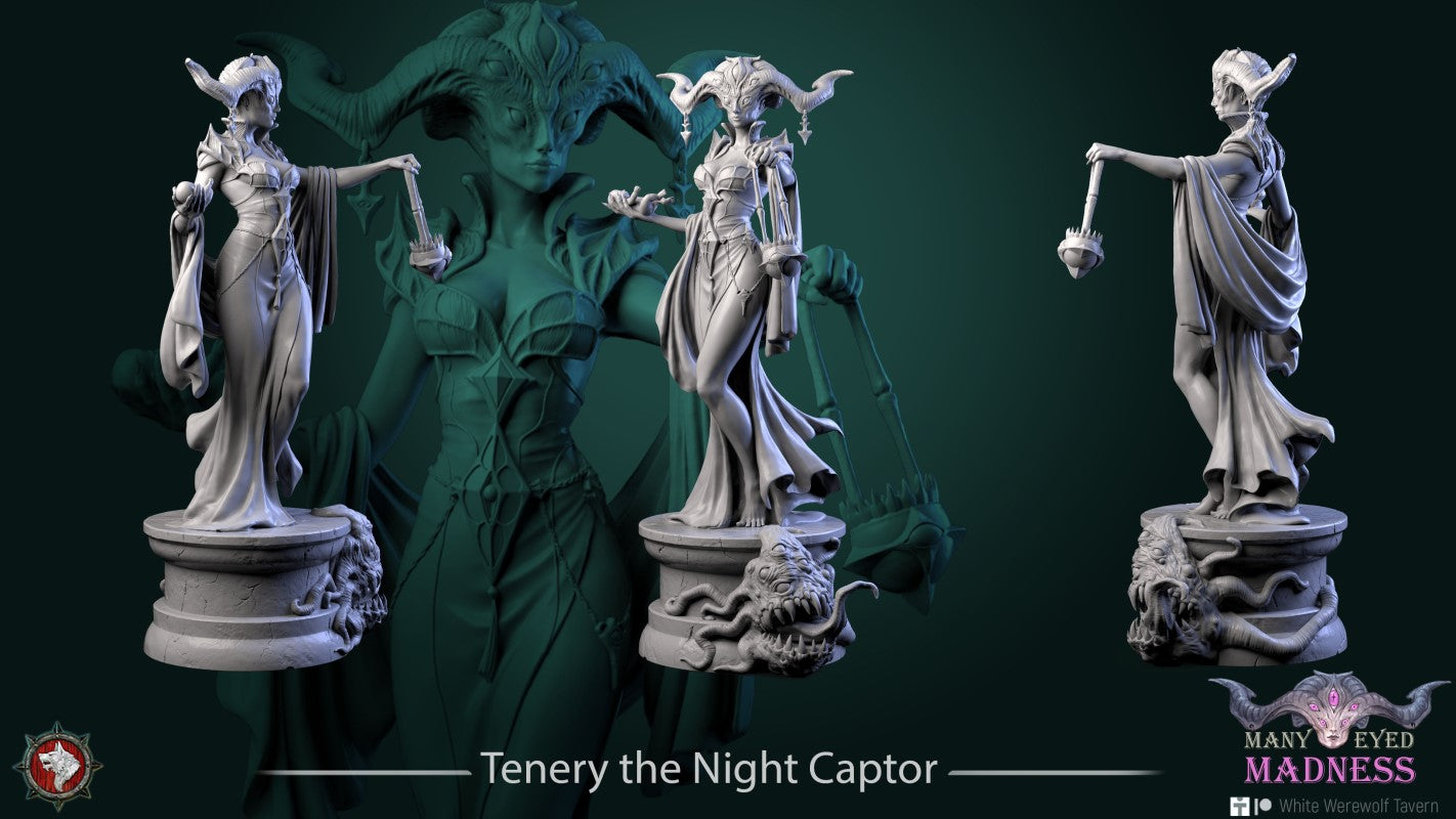 Miniature Tenery the Night Captor by White Werewolf Tavern Miniatures