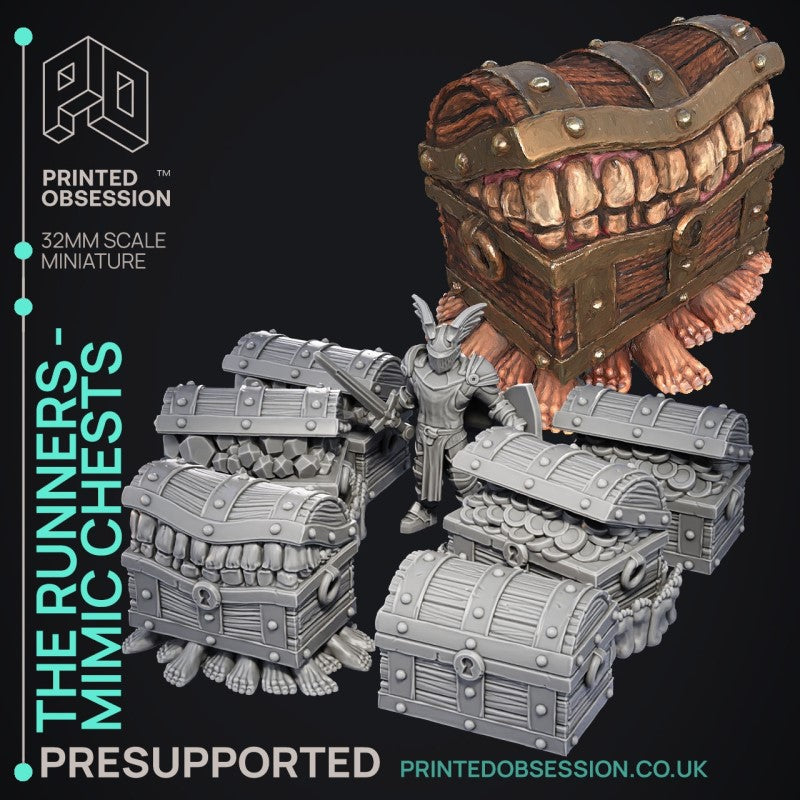 miniature The Runners - Mimic Chest by Printed Obsession