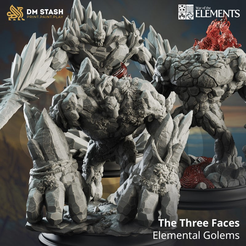 The Three Faces - Elemental Golems