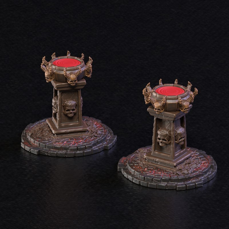 miniature Tower of Maledicti by Clay Cyanide