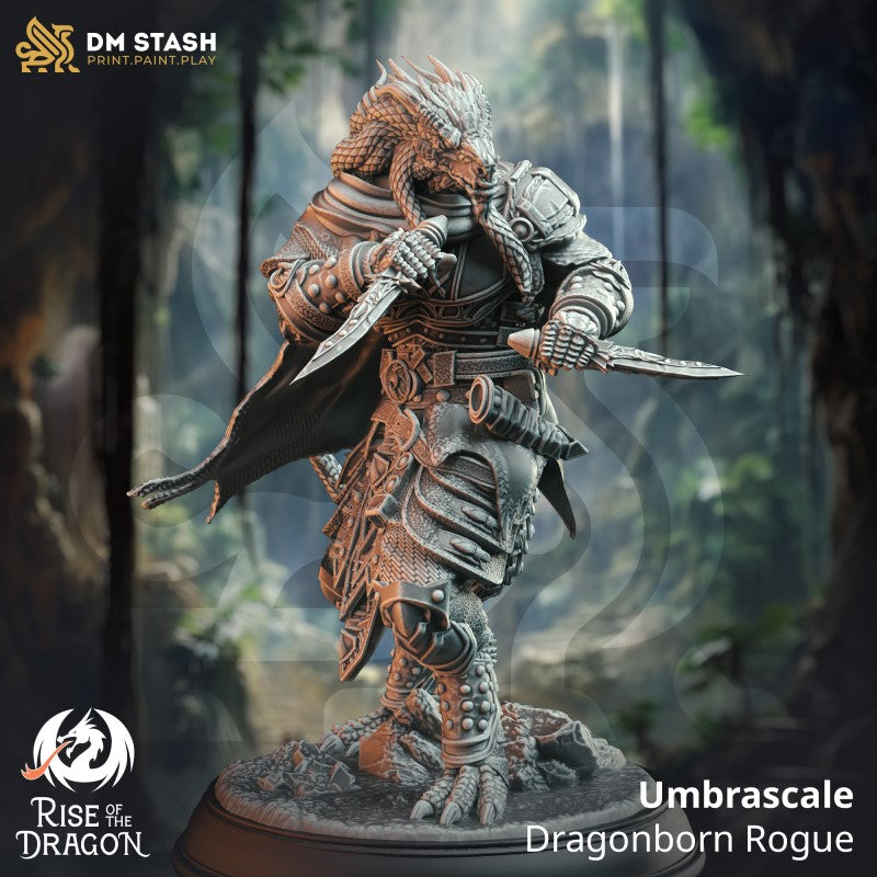 Miniature Umbrascale - Dragonborn Roguen by DM Stash