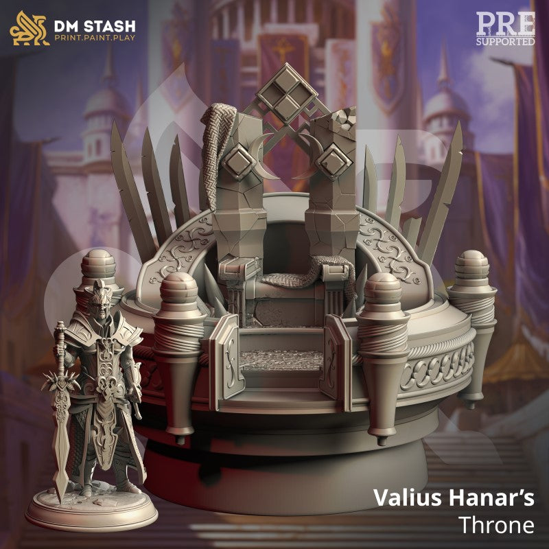 miniature Valius Hanar's Throne by DM Stash