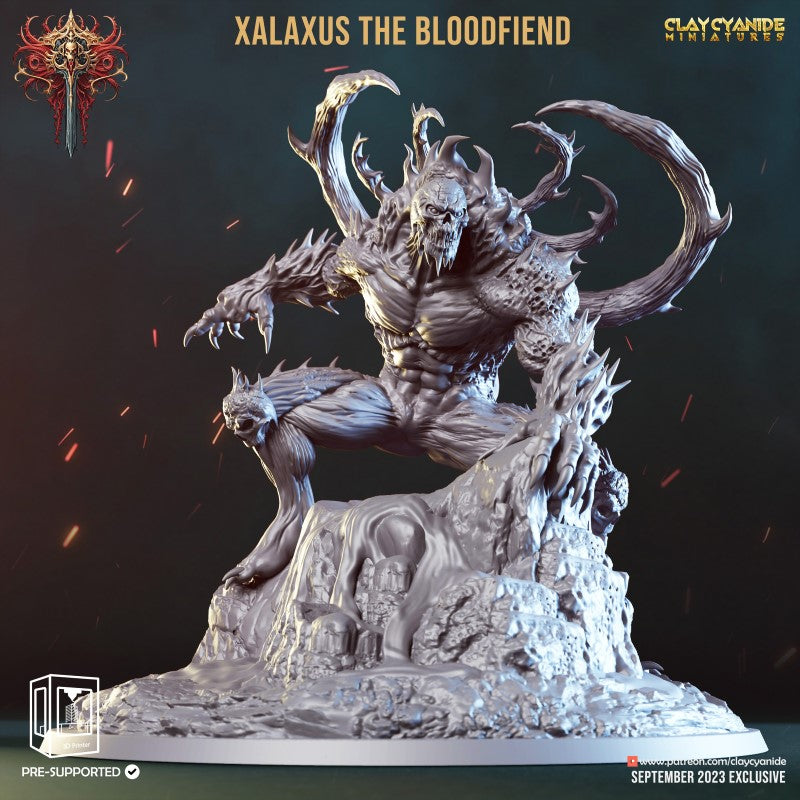miniature Xalaxus the Bloodfiend by Clay Cyanide