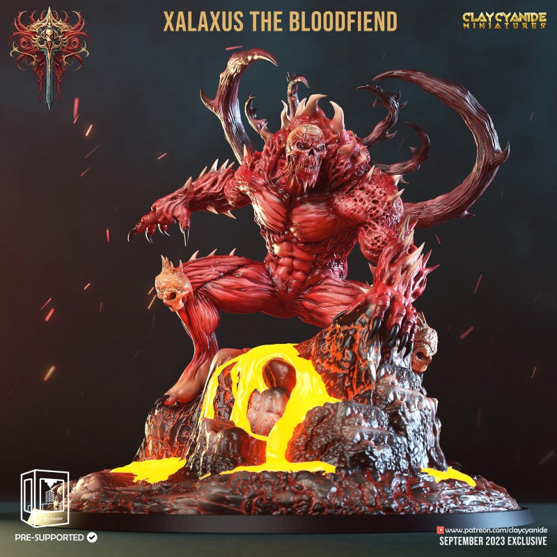 miniature Xalaxus the Bloodfiend by Clay Cyanide