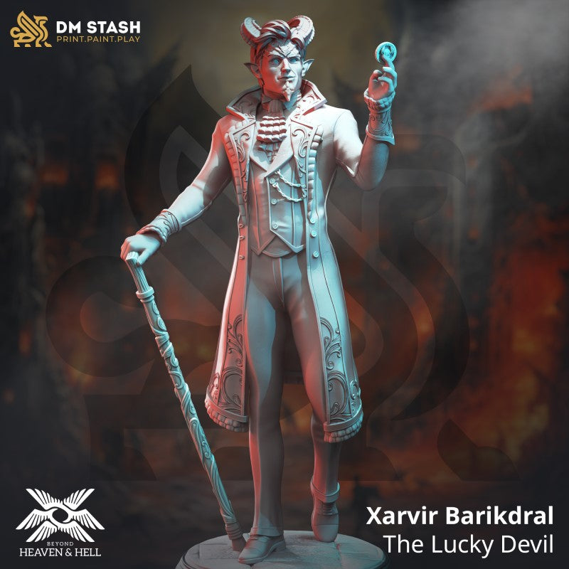 Miniature Xarvir Barikdral - The Lucky Devil by DM Stash