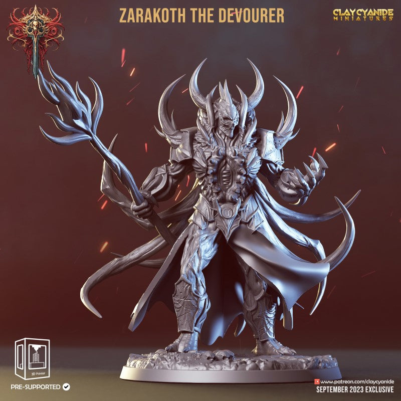 miniature Zarakoth the Devourer by Clay Cyanide