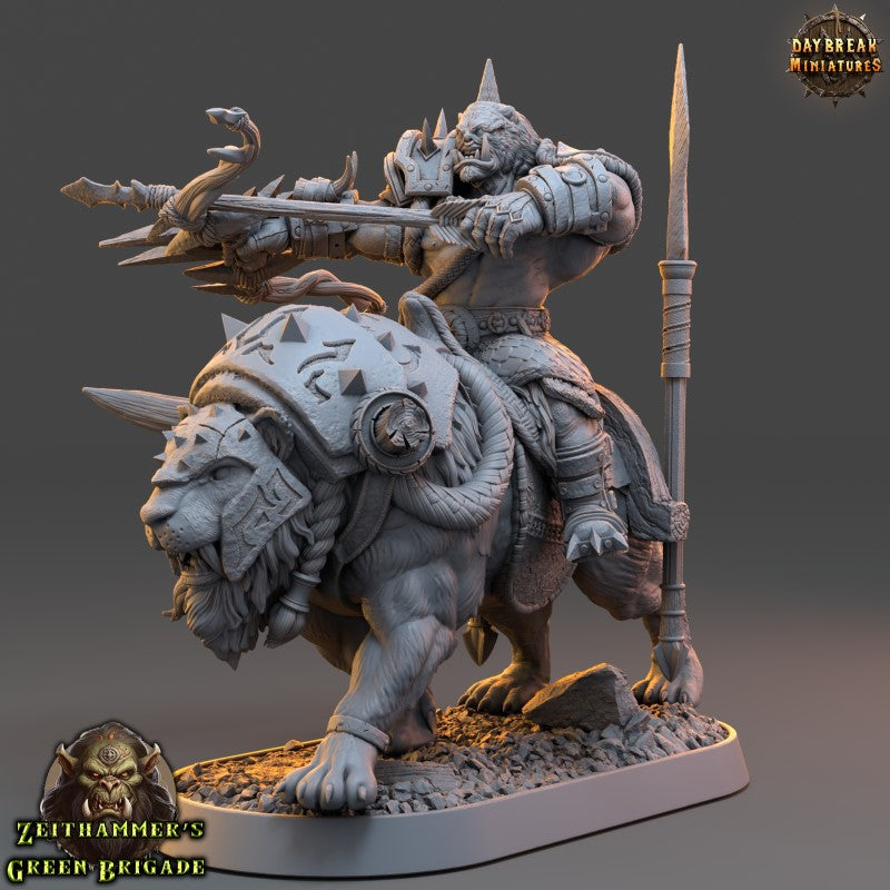 miniature Zwoop Zauber on Cutter Cat by Daybreak Miniatures