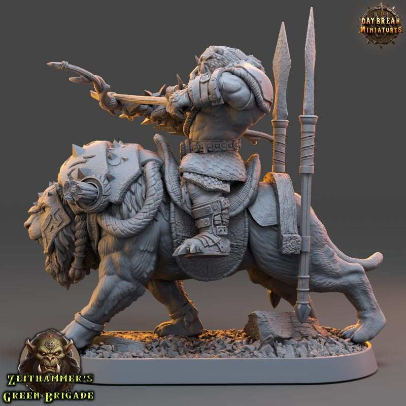 miniature Zwoop Zauber on Cutter Cat by Daybreak Miniatures