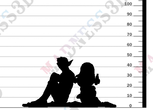 miniature Ascii & Bernadette by Twin Goddess