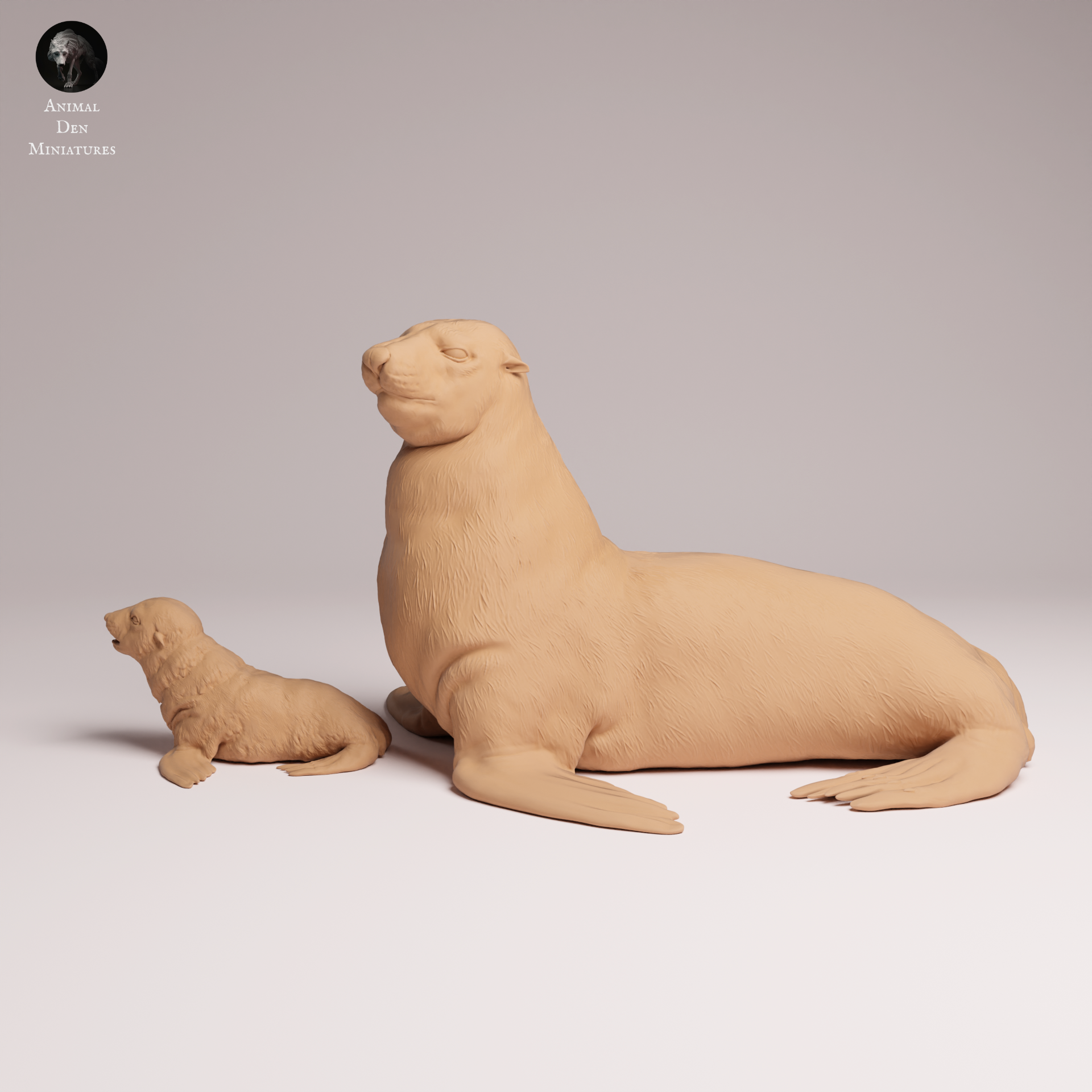 Cape Fur Seal Female and Pup 1:24