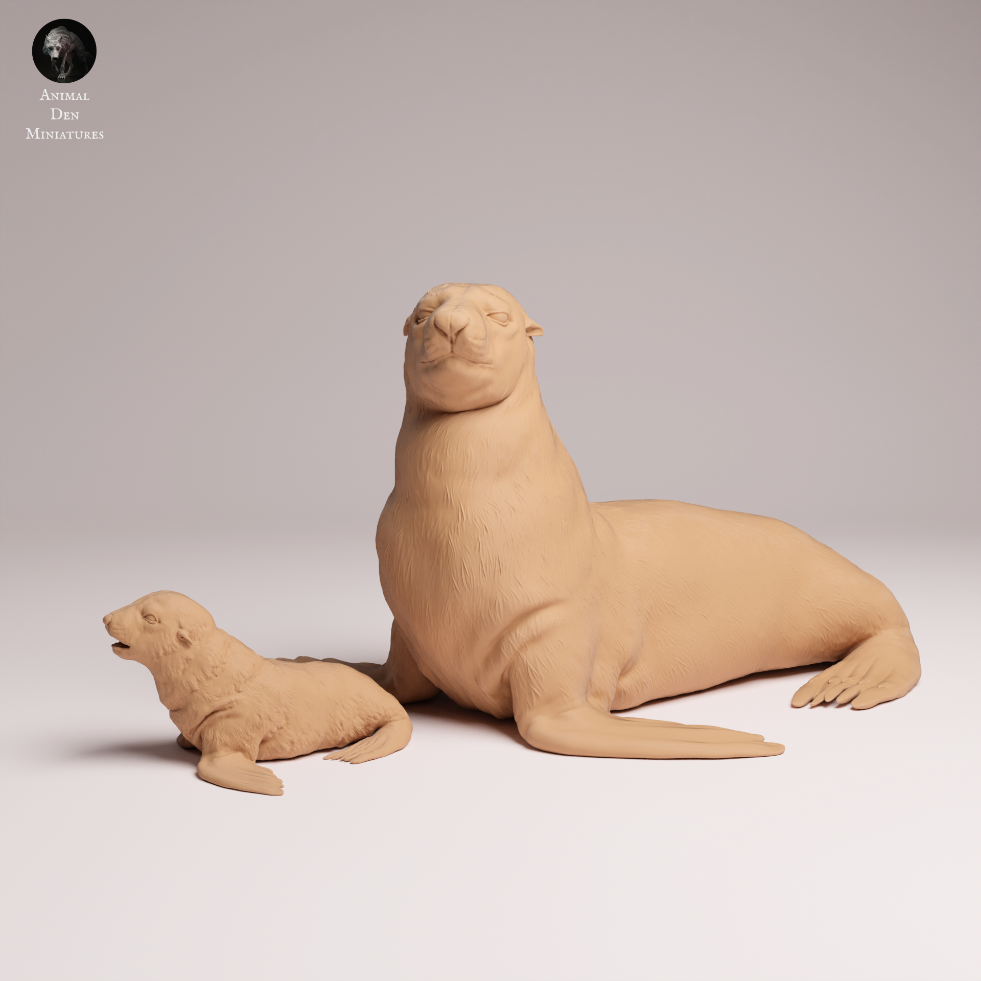 Cape Fur Seal Female and Pup 1:24