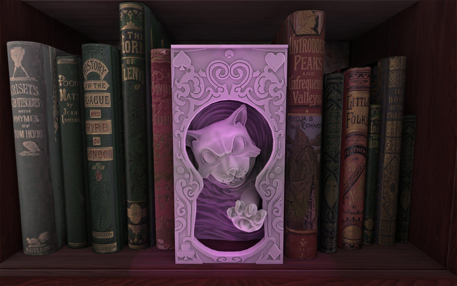 Booknooks - Chesshire Cat - FDM