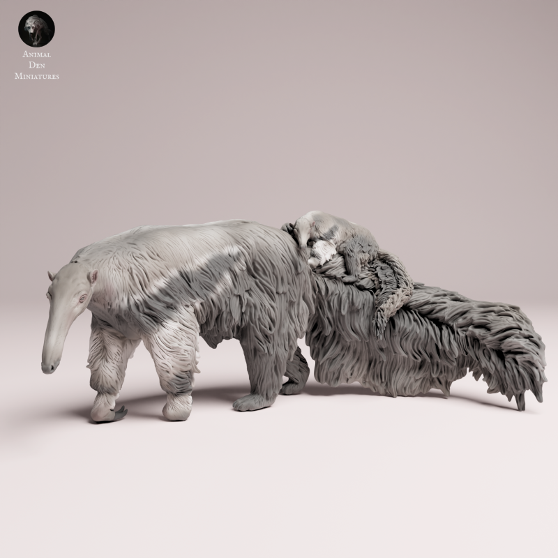 Giant Anteater - With Pup - 1-24