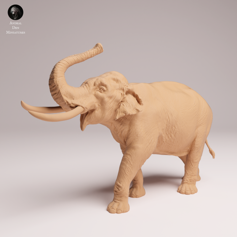 Indian Elephant Bull Showering 1:32
