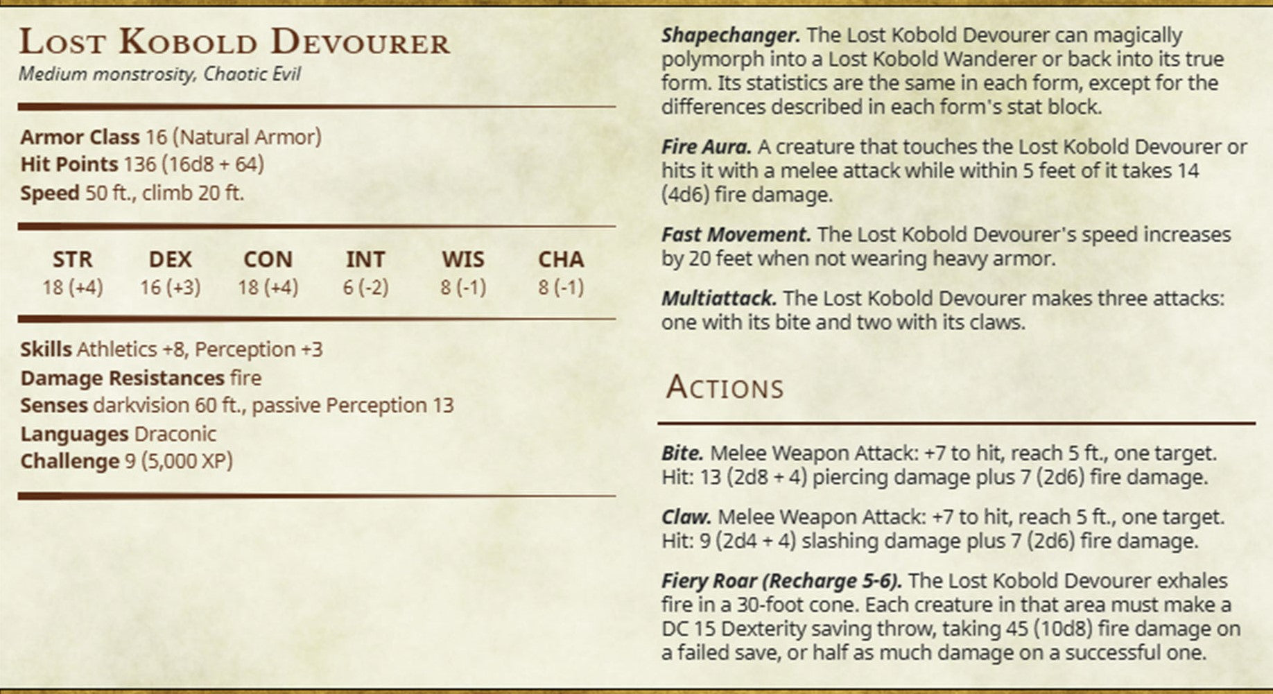 Miniature Lost Kobold Devouer by Printed Obsession