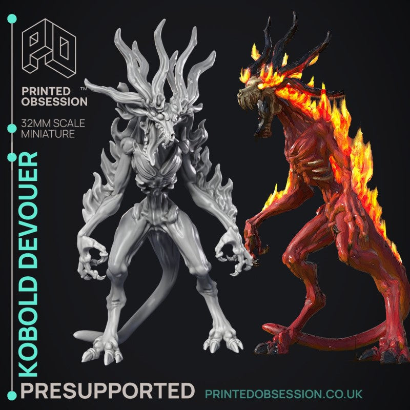 Miniature Lost Kobold Devouer by Printed Obsession