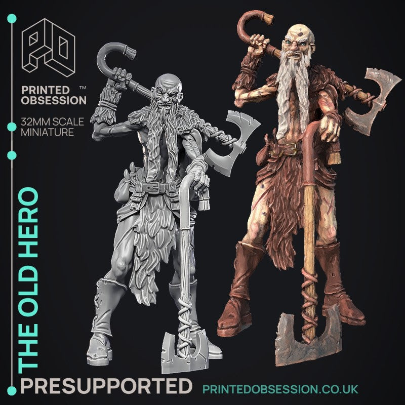 Miniature Old Hero by Printed Obsession