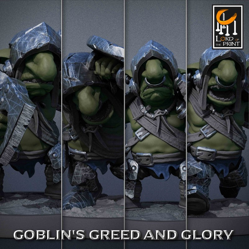 miniature Goblin Support Warrior by Lord of the Print