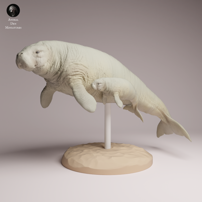 Stellar Sea Cow and Calf 1:100
