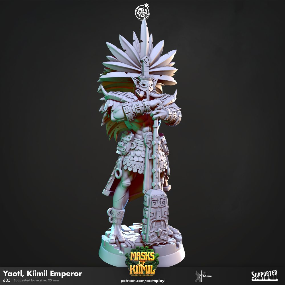 miniature Yaoti - Kiimil Emperor sculpted by Cast n Play