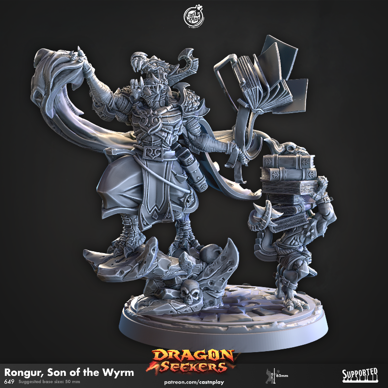 miniature Rongur, Son of the Wyrm sculpted by Cast n Play
