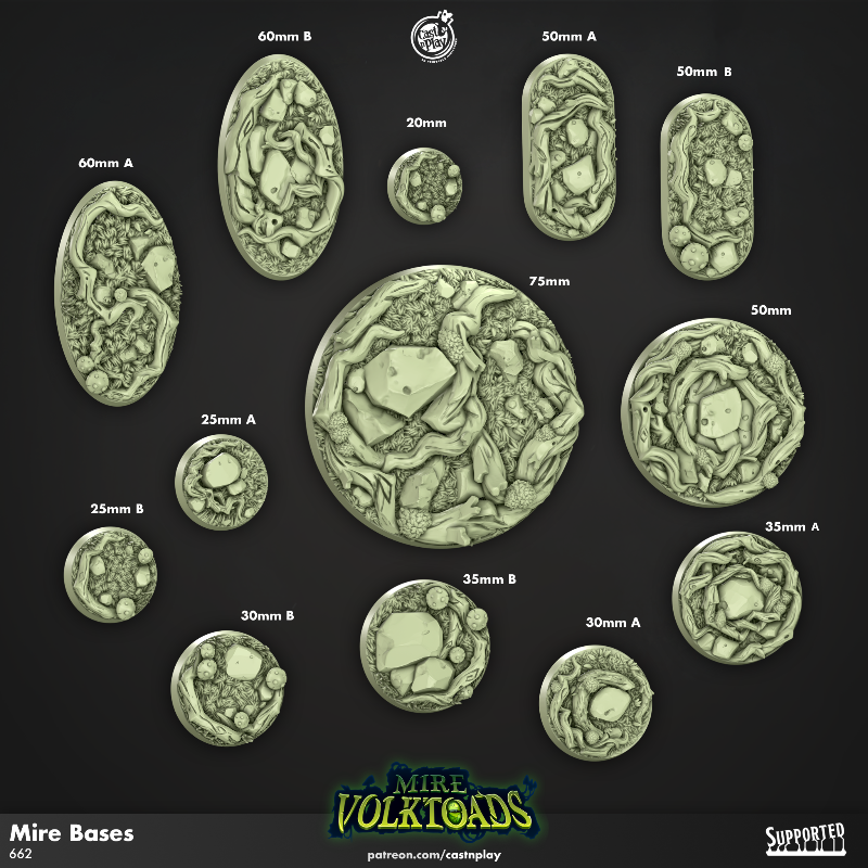 Mire Bases sculpted by Cast n Play