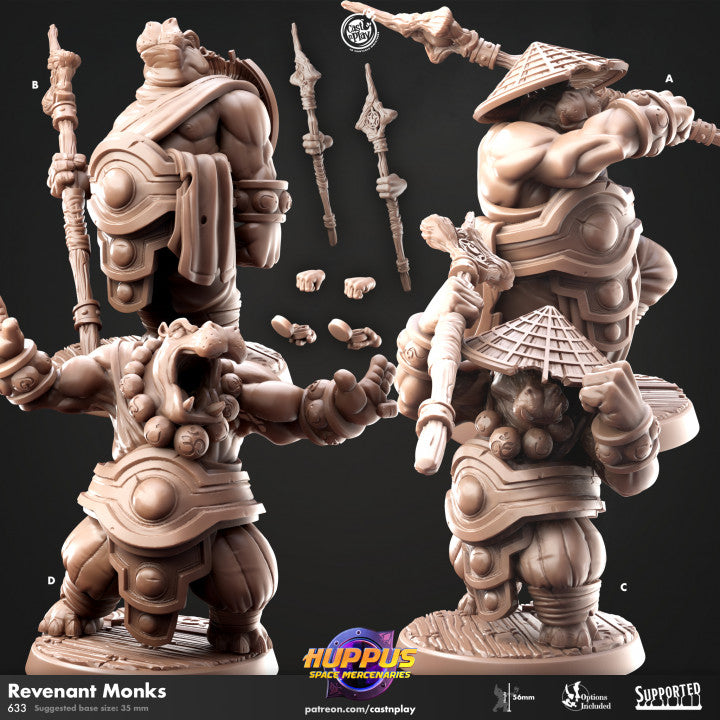 miniature Revenant Monk sculpted by Cast n Play