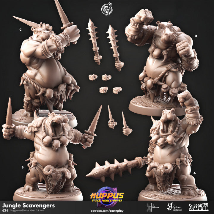 miniature Jungle Scavenger sculpted by Cast n Play