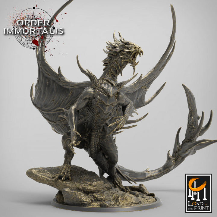 Adult Blood Dragon miniature sculpted by Lord of the Print