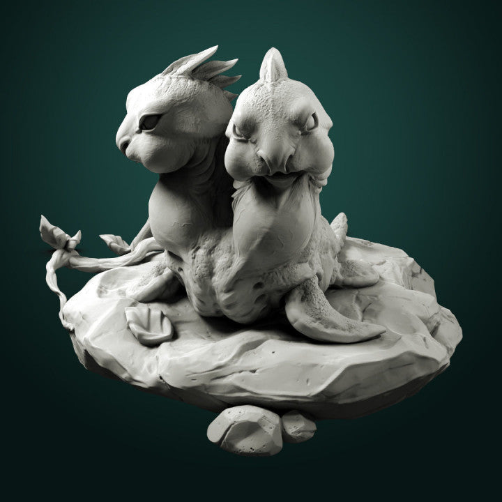 seal monster creature Unpainted Resin 3D Printed Miniature