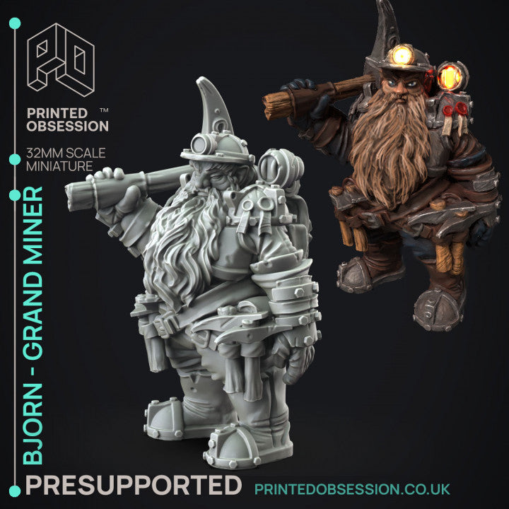 Miniature Bjorn - Grand Miner by Printed Obsession