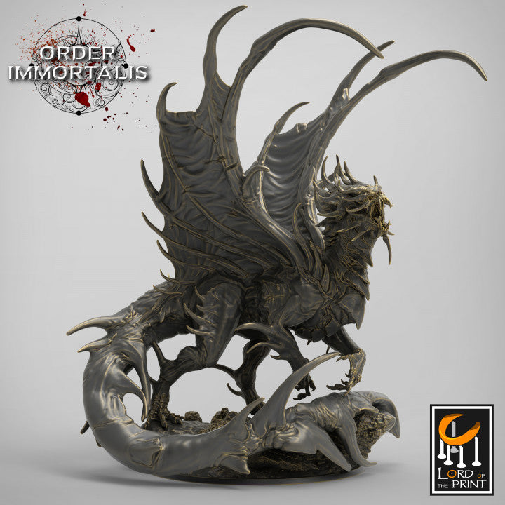 Elder Blood Dragon miniature sculpted by Lord of the Print