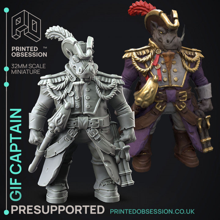 Miniature Giff Captain by Printed Obsession