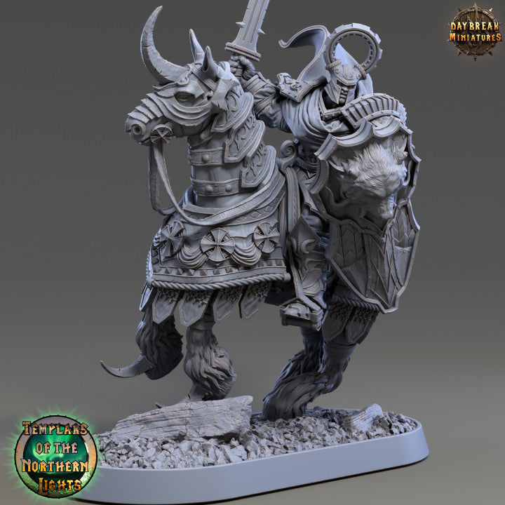 miniature Ritter Gotthold Boarbane sculpted by Daybreak Miniatures