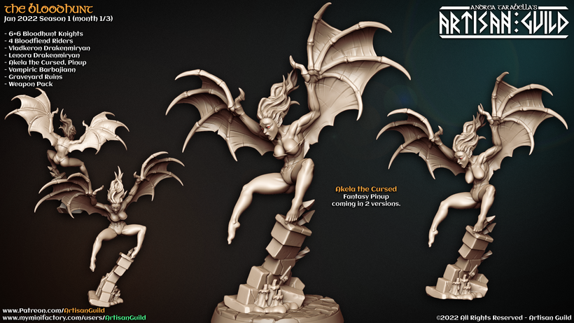 fiendish infernal female bar demon Unpainted Resin 3D Printed Miniature