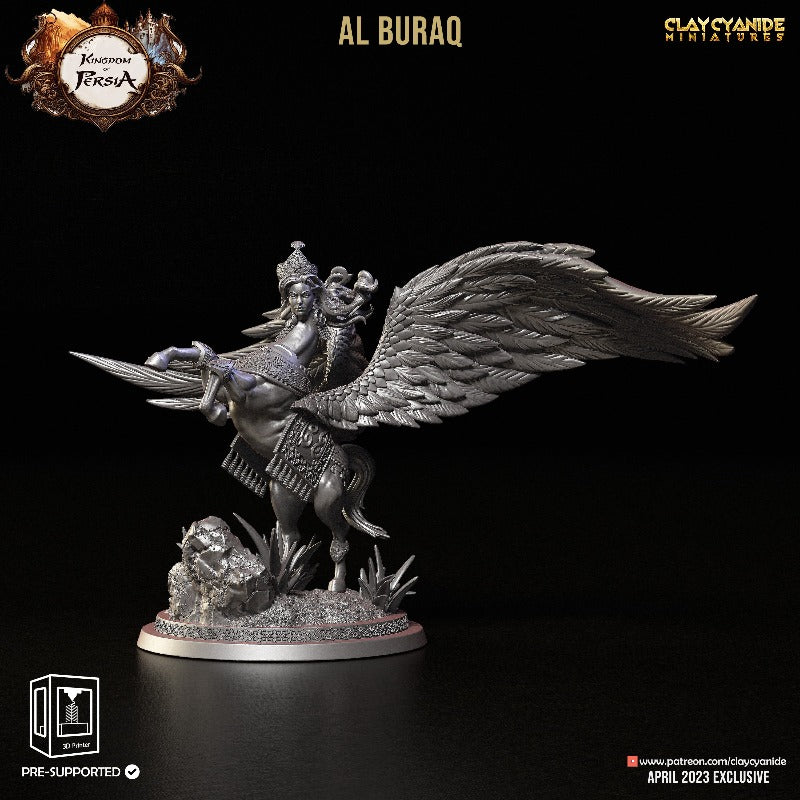 miniature Al Buraq sculpted by Clay Cyanide