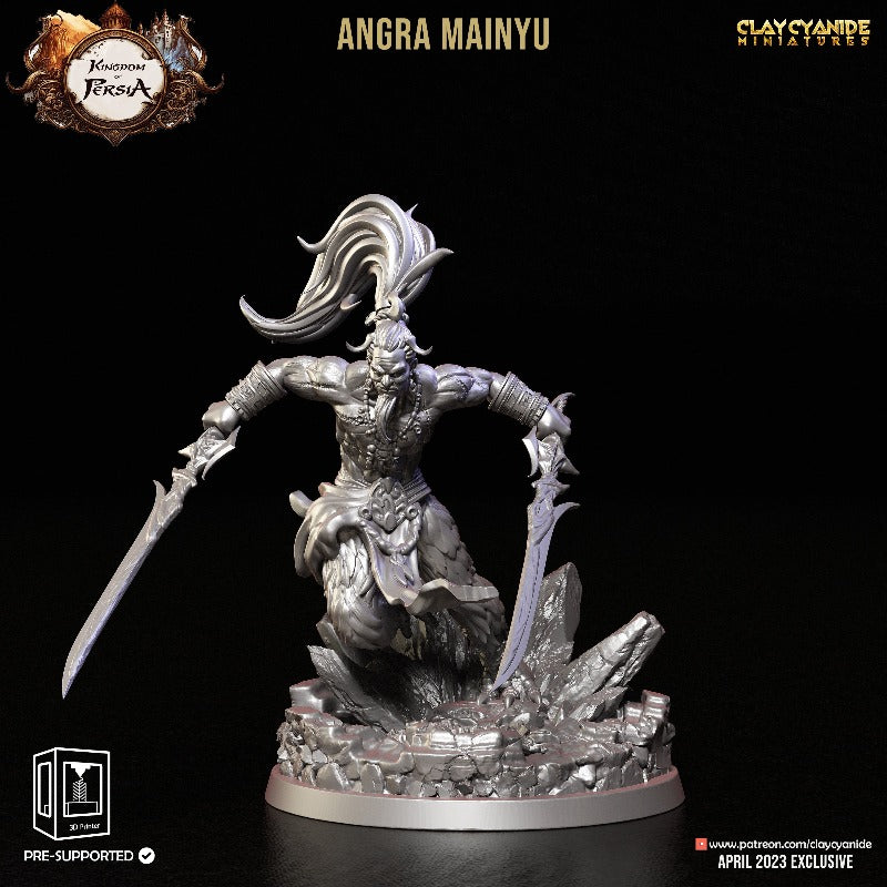 miniature Angra Mainyu sculpted by Clay Cyanide