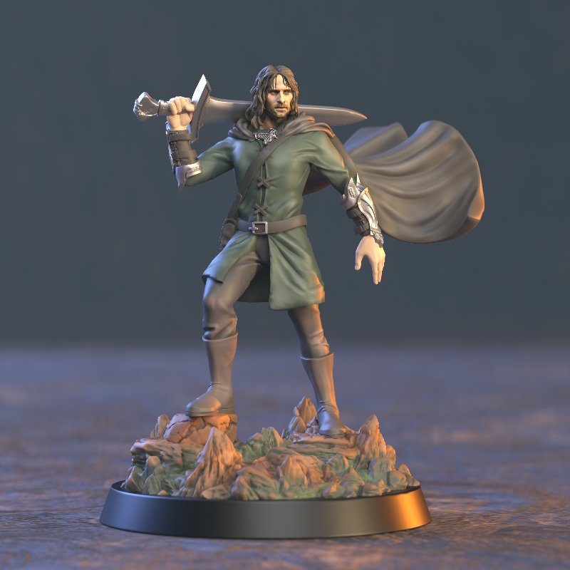 miniature Aragord by Clay Cyanide