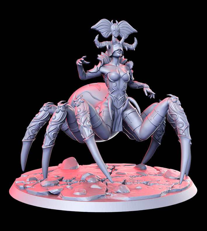 female arachnid spider unpainted resin unpainted resin 3D Printed Miniature