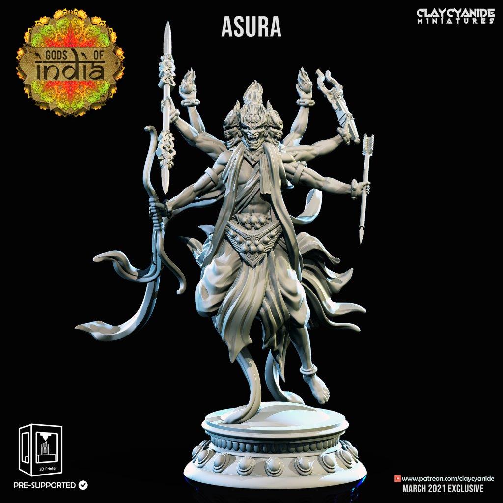Indian demi-god titan  unpainted resin unpainted resin 3D Printed Miniature