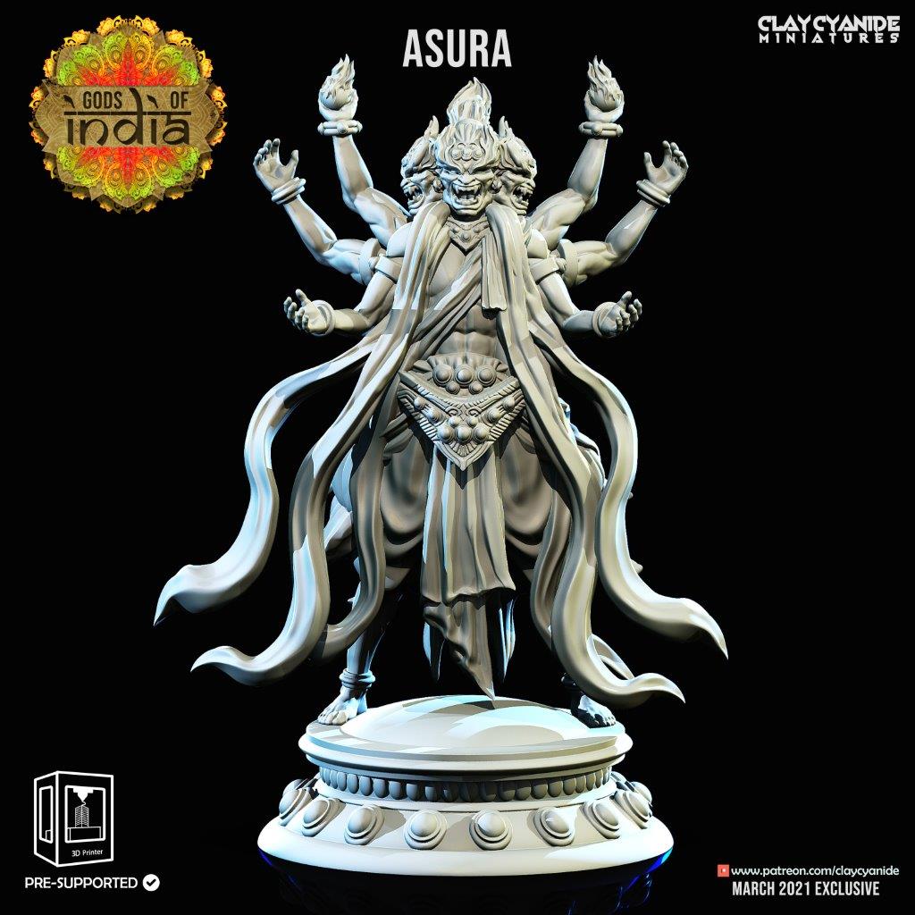 Indian demi-god titan  unpainted resin unpainted resin 3D Printed Miniature