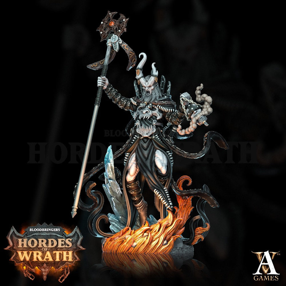 Rubeus Wrathcaller sculpted by Archvillain Games