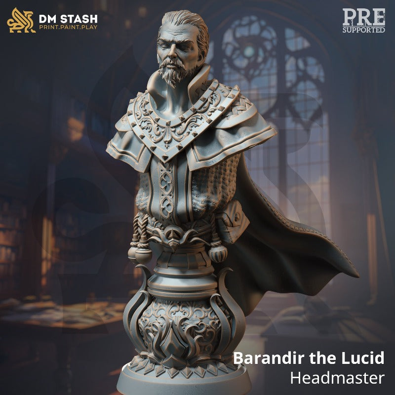 miniature Barandir the Lucid - Headmaster Bust sculpted by DM Stash
