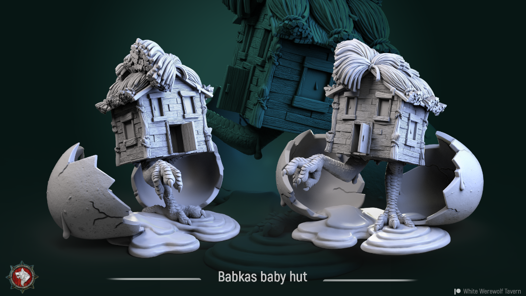 3d printed miniature Babkas Baby Hut
