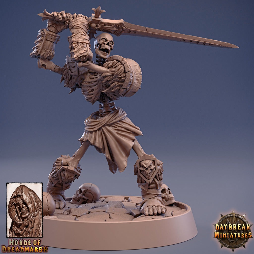 Undead skeletal longsword warrior