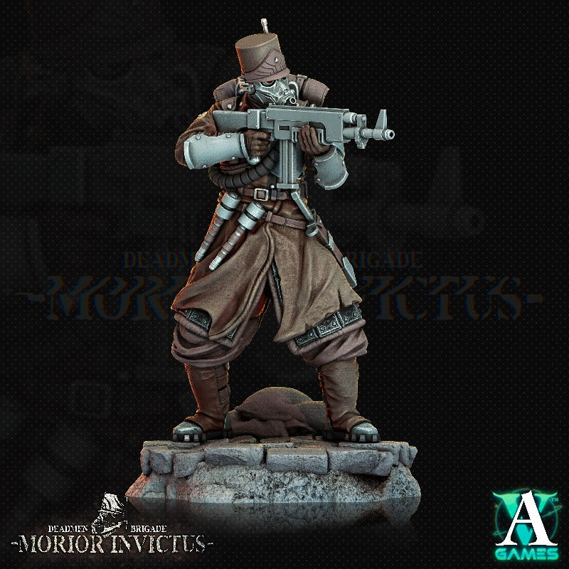 miniature Morior Light Infantry sculpted by Archvillain Games